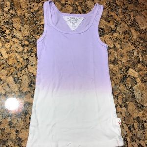 White and Purple ombré tank top